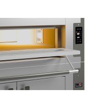 Piec do pizzy 2 komorowy, elektryczny z garownią z okapem, o pojemności 2 x 12 x 30 cm, 1620x1430x1840, Italforni Euro EVO EVC Y