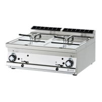 Frytownica gazowa, 800x700x280, RM GASTRO F2/13T - 78 G