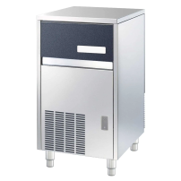 Kostkarka do lodu o wydajności 38kg/24h z zasobnikiem 16kg, z pompą spustową, chłodzona powietrzem, 500x580x690, Fagor Professio