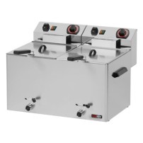 Frytownica elektryczna 8 + 8 l trójfazowa, 540x420x370, REDFOX FE - 77 VT