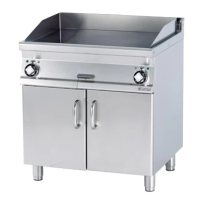 Płyta grillowa elektryczna gładka, 800x700x900, RM GASTRO FTL - 78 ET