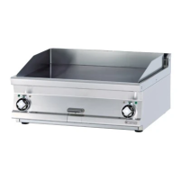 Płyta grillowa elektryczna, 800x700x280, RM GASTRO FTRT - 78 ET