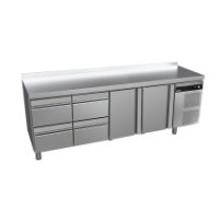 Stół chłodniczy 700 mm z szufladami GN 1/1 – ASBER GGTP-7-225-24 SB40
