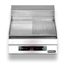 Płyta grillowa elektryczna | energooszczędna | nastawna | gładko-ryflowana | Zernike | GE5060D1C