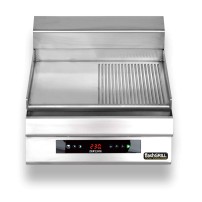 Płyta grillowa elektryczna | energooszczędna | nastawna | gładko-ryflowana | Zernike | GE5060D1C