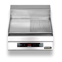 Płyta grillowa elektryczna | energooszczędna | nastawna | gładko-ryflowana | Zernike | GE5060D1C