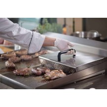 Płyta grillowa elektryczna | energooszczędna | nastawna | gładko-ryflowana | Zernike | GE5060D1C