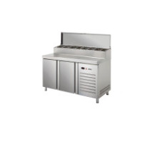 Stół zespolony do pizzy 800 mm EURONORM (400 × 600) – ASBER ETPZ-8-200 HC 90NS GN1/3