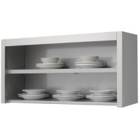 Szafka wisząca otwarta 1200 × 400 mm – ASBER HC-124 – 304 Line