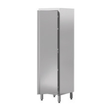 Szafa magazynowa 1-drzwiowa z półkami 500 × 600 mm – ASBER SC1-56/183SHD – 304 Line