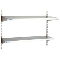 Półka wisząca 2-poziomowa 1400 × 300 mm – ASBER WAS-1430/2 – 304 Line