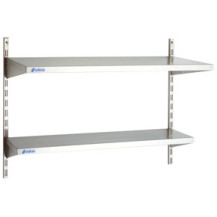 Półka wisząca 2-poziomowa 800 × 400 mm – ASBER WAS-840/2 – 304 Line