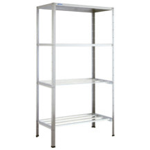 Regał spawany z półkami perforowanymi 1200 × 600 mm – ASBER SSP-126/18 – ECO Line