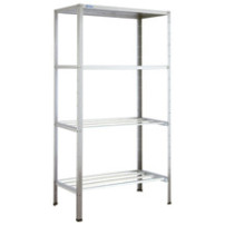 Regał spawany z półkami perforowanymi 1200 × 600 mm – ASBER SSP-126/18 – ECO Line