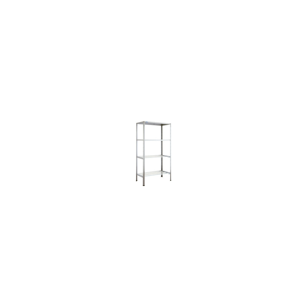 Regał spawany z półkami perforowanymi 1200 × 600 mm – ASBER SSP-126/18 – ECO Line