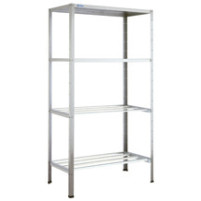 Regał spawany z półkami perforowanymi 1200 × 600 mm – ASBER SSP-126/18 – ECO Line