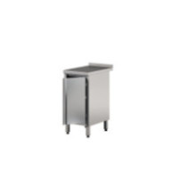 Stół roboczy z szafką z drzwiami skrzydłowymi - jednodrzwiowe 400 × 600 mm – ASBER WM-46 PL HD – 304 Line
