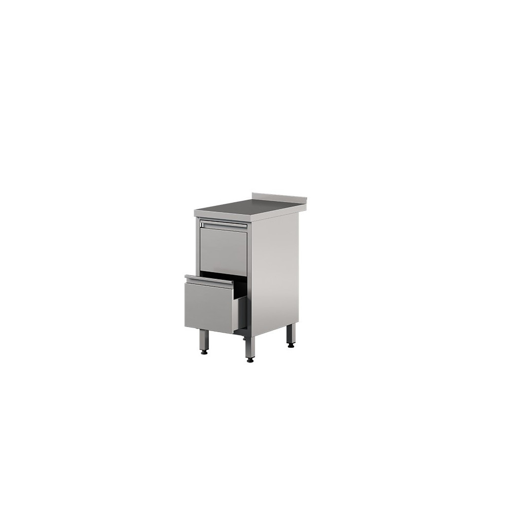Stół roboczy z szafką i 2 szufladami 800 × 600 mm – ASBER WM-86 PL 2DR – ECO Line