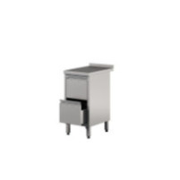 Stół roboczy z szafką i 2 szufladami 800 × 600 mm – ASBER WM-86 PL 2DR – 304 Line