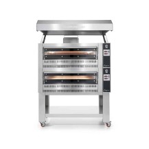 Gazowy piec do pizzy 2 komorowy, 2 x 4 x 35 cm, komora 720x720 mm, Cuppone Giorgione GR435/2D