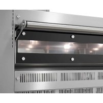 Gazowy piec do pizzy 2 komorowy, 2 x 4 x 35 cm, komora 720x720 mm, Cuppone Giorgione GR435/2D