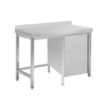 Stół roboczy z drzwiami skrzydłowymi 2000 × 600 mm – ASBER WT-206 PL HD – 304 Line