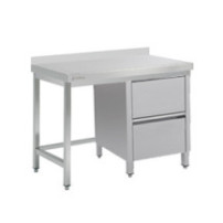 Stół roboczy z szufladami i wzmocnieniem 1100 × 700 mm – ASBER WT-117 PL 2DR – ECO Line