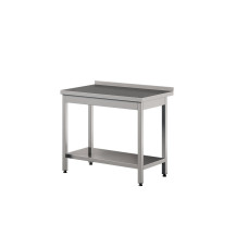 Stół roboczy z półką 1400 × 700 mm – ASBER WT-147 PL S – 304 Line