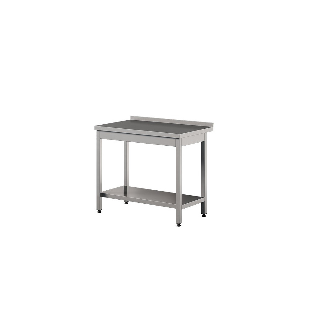 Stół roboczy z półką 2700 × 700 mm – ASBER WT-277 PL S – 304 Line