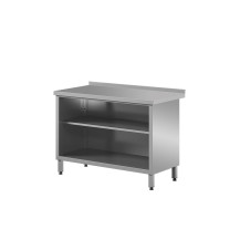 Stół roboczy z szafką otwartą i półką 1400 × 600 mm – ASBER WT-146 PL 2S – ECO Line