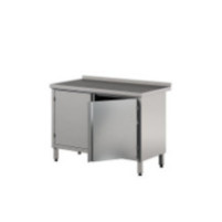 Stół roboczy z szafką z drzwiami skrzydłowymi - jednodrzwiowe 1200 × 700 mm – ASBER WM-127 PL 2HD – ECO Line