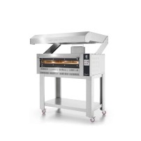 Gazowy piec do pizzy 1 komorowy, 6 x 35 cm, możliwość piętrowania, komora 1080x720 mm, Cuppone Giorgione GR635L/1D