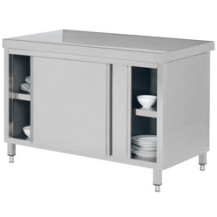 Stół roboczy z szafką i drzwiami suwanymi 1400 × 700 mm – ASBER WM-147 PL 2SD – ECO Line