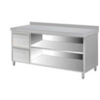 Stół roboczy z otwartą szafką i szufladami 1800 × 700 mm – ASBER WM-187 PL 2DR 2S – ECO Line