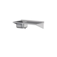 Stół ze zlewem 600 × 600 mm – ASBER DTS-66/1 PL L – 304 Line