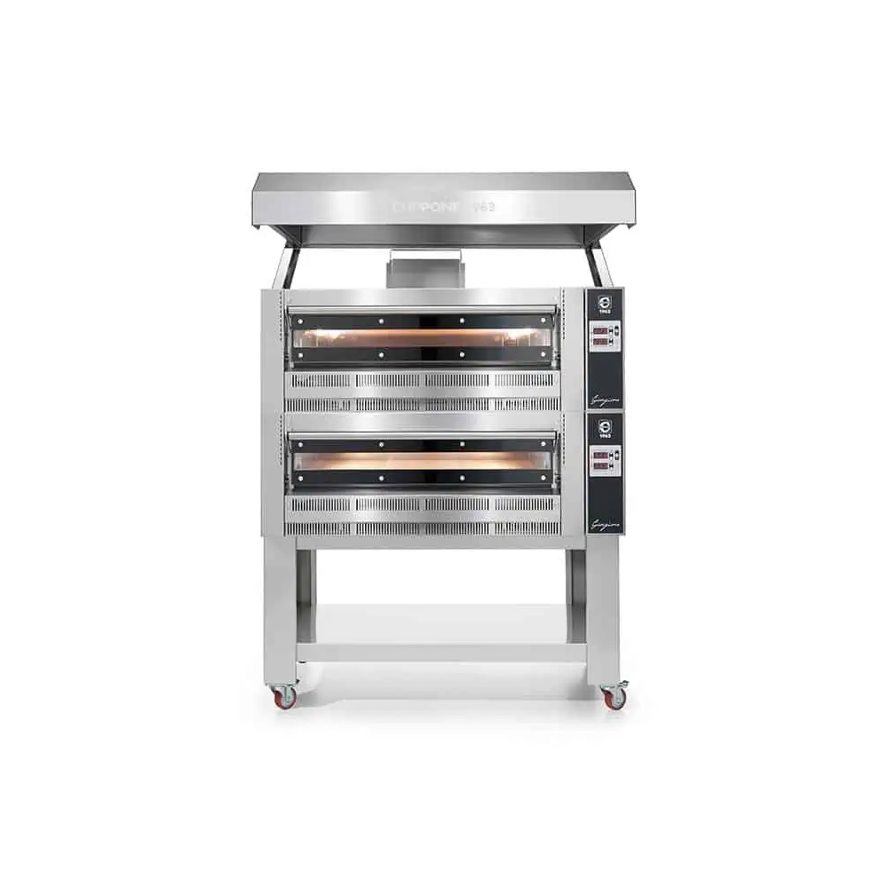 Gazowy piec do pizzy 2 komorowy, 2 x 9 x 35 cm, komora 1080x1080 mm, Cuppone Giorgione GR935/2D