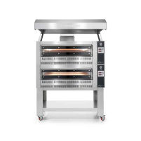 Gazowy piec do pizzy 2 komorowy, 2 x 9 x 35 cm, komora 1080x1080 mm, Cuppone Giorgione GR935/2D