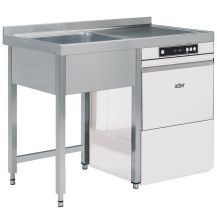 Stół do zmywarki podblatowej 1900 × 600 mm – ASBER STWD-196/1 PL L – ECO Line