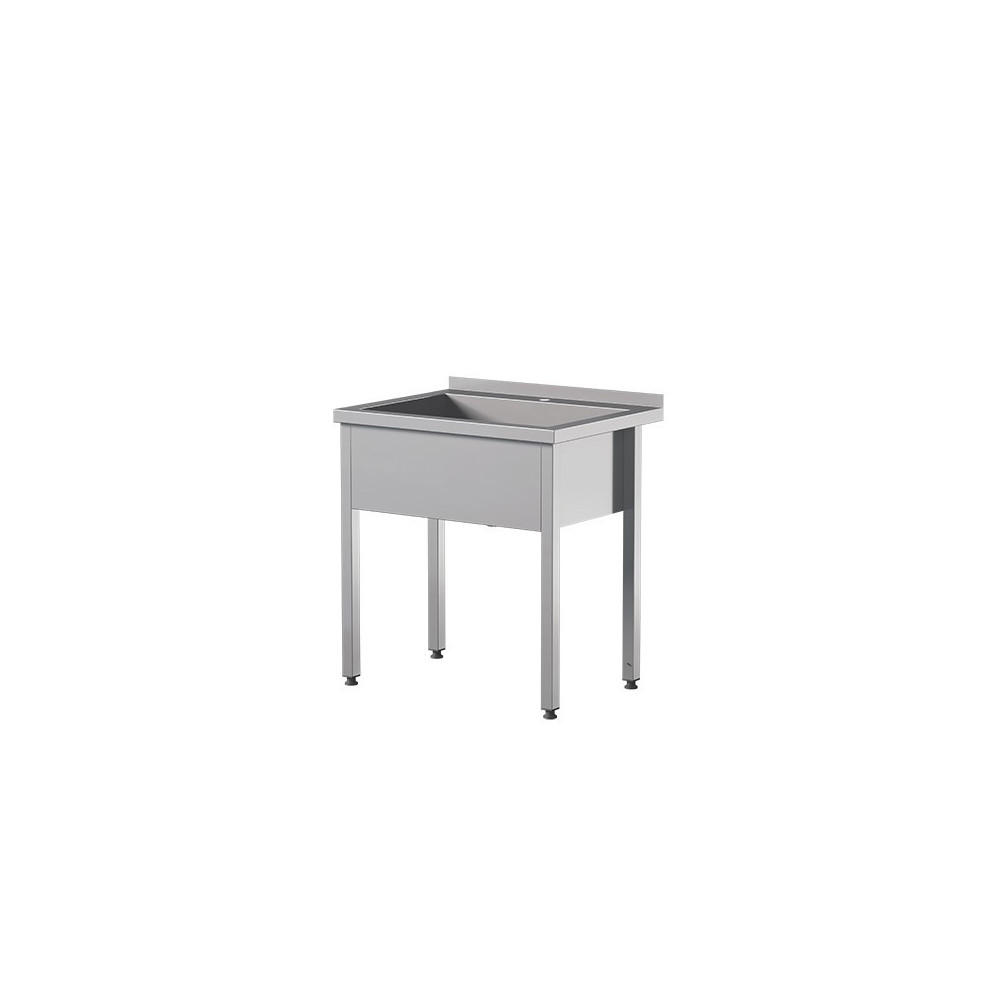 Stół z basenem jednokomorowym 1000 × 600 mm – ASBER SBTW-1063/1 PL – 304 Line