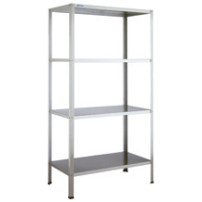 Regał spawany 600 × 400 mm – ASBER SSF-64/18 – 304 Line