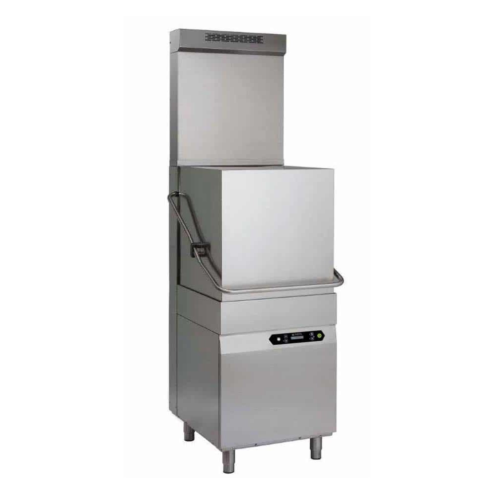 Zmywarka kapturowa z odzyskiem energii 60 koszy/h z koszem 500x500 mm Kastel HK 850E ES