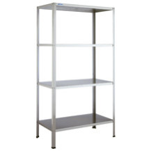 Regał spawany 800 × 400 mm – ASBER SSF-84/18 – 304 Line