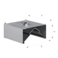 Okap kondensacyjny 1000 × 1000 mm – ASBER KEH-1010/1 – ECO Line