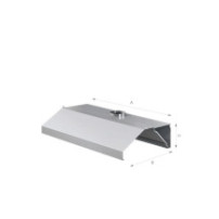 Okap przyścienny trapezowy 1200 × 800 mm – ASBER WEH-1208/1 – 304 Line
