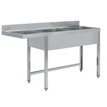 Stół do zmywarki podblatowej 2300 × 700 mm – ASBER STWD-237/2 PL L – ECO Line