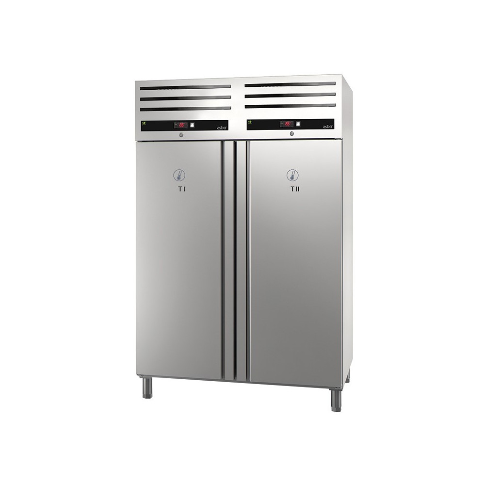 Szafa dwutemperaturowa chłodniczo-chłodnicza 1400 l GN 2/1 – ASBER GCPZ-1402/2