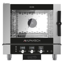 Piec konwekcyjno-parowy ICET051E | automatyczny system myjący | 5x GN 1/1 | 5x 600x400 | Alphatech by Lainox  | sterowanie elekt