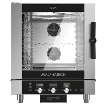 Piec konwekcyjno-parowy ICET071E | automatyczny system myjący | 7x GN 1/1 | 7x 600x400 | Alphatech by Lainox  | sterowanie elekt