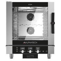 Piec konwekcyjno-parowy ICET071E | automatyczny system myjący | 7x GN 1/1 | 7x 600x400 | Alphatech by Lainox  | sterowanie elekt