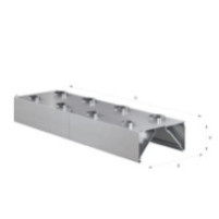 Okap przyścienny indukcyjny 3700 × 1400 mm – ASBER WEHI-3714/2 – 304 Line